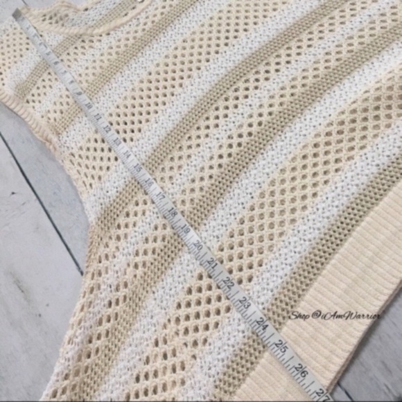 Free People striped open weave asymmetrical sweater *shop@iamwarrior - Picture 7 of 9